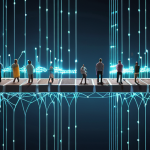 **

"A diverse group of people collaboratively building a digital bridge representing the internet. Glowing code streams and network connections illustrate information flow. Keywords like 'digital rights,' 'data privacy,' 'digital literacy,' and 'open source' float among them. A balanced scale symbolizes fairness in the digital world."

**